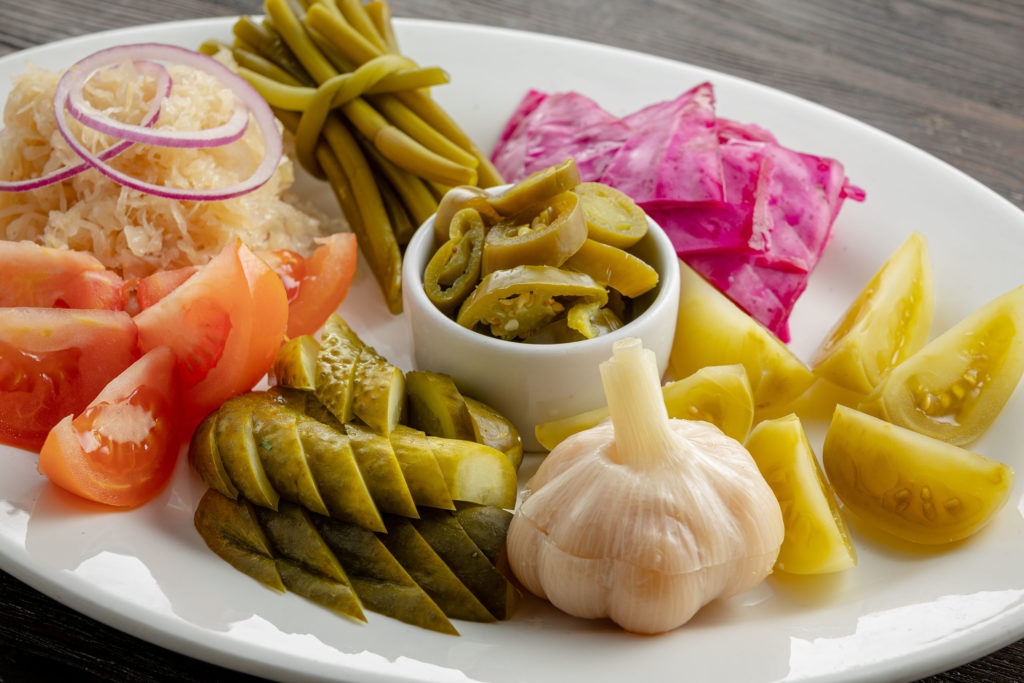 Pickled vegetables platter